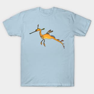 Weedy seadragon cartoon illustration T-Shirt